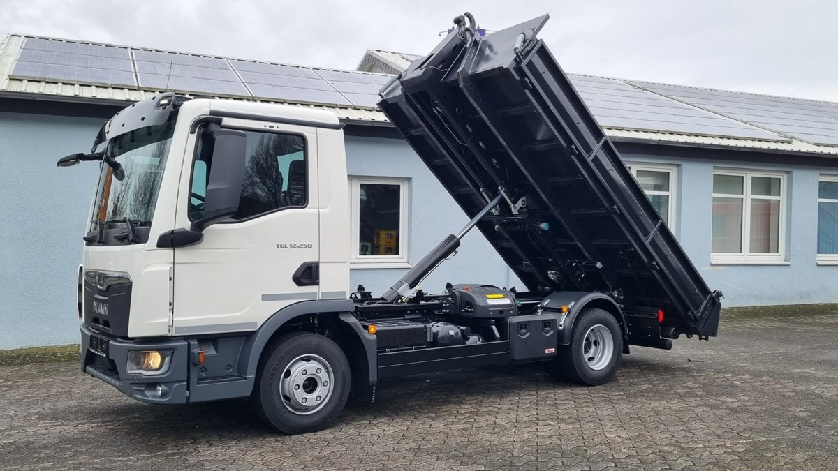 Camião polibenne novo MAN TGL 12.250 BL NEU City Abrollkipper PowerMatic: foto 9