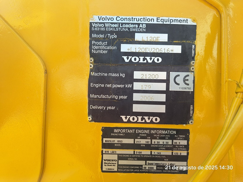 VOLVO L120E - Pá carregadora de rodas: foto 5 VOLVO L120E - Pá carregadora de rodas: foto 5