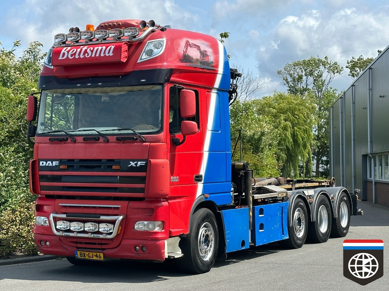 DAF FAK XF105 510 * MANUAL 16x ZF ** PALLFINGER PK20002 ** PALIFT HOOK 25t ** 8X2/4 - Camião grua: foto 1 DAF FAK XF105 510 * MANUAL 16x ZF ** PALLFINGER PK20002 ** PALIFT HOOK 25t ** 8X2/4 - Camião grua: foto 1