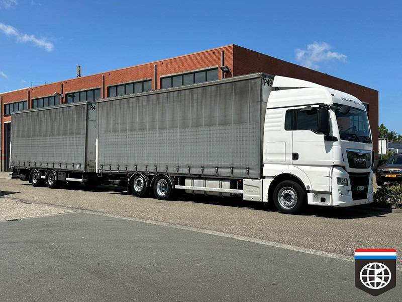 Camião de lona MAN TGX 26.480 RETARDER - NIGHT A/C - 130M3 COMBINATION: foto 10