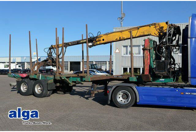 DIEBOLT Teleskop., Holzladekran, 2-Achser, BPW - Semi-reboque transporte de madeira: foto 1 DIEBOLT Teleskop., Holzladekran, 2-Achser, BPW - Semi-reboque transporte de madeira: foto 1