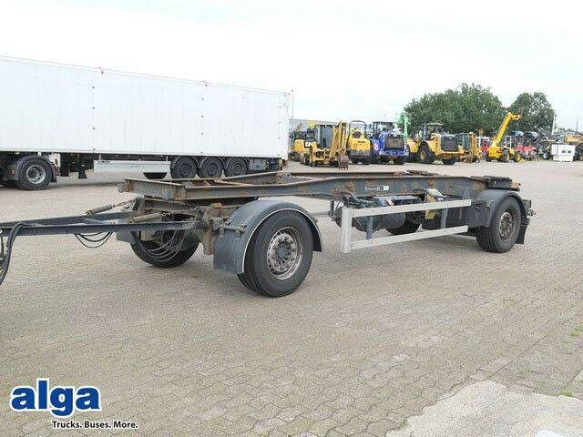 Huffermann HSA 18.70, Container, Schlitten, SAF, Luftfed. - Reboque transportador de contêineres/ Caixa móvel: foto 1 Huffermann HSA 18.70, Container, Schlitten, SAF, Luftfed. - Reboque transportador de contêineres/ Caixa móvel: foto 1