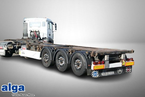Krone SD, Container-Chassis, Heckausschub, Luft-Lift - Semi-reboque transportador de contêineres/ Caixa móvel: foto 1 Krone SD, Container-Chassis, Heckausschub, Luft-Lift - Semi-reboque transportador de contêineres/ Caixa móvel: foto 1