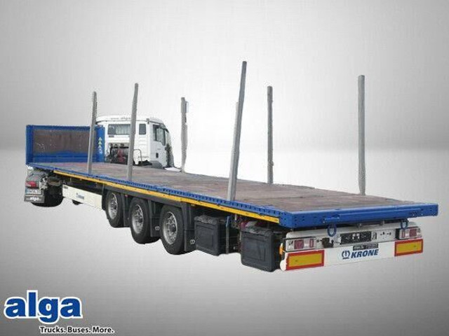 Krone SD, Containerverschlüsse, Luft-Lift, BPW, Rungen - Semi-reboque plataforma/ Caixa aberta: foto 1 Krone SD, Containerverschlüsse, Luft-Lift, BPW, Rungen - Semi-reboque plataforma/ Caixa aberta: foto 1