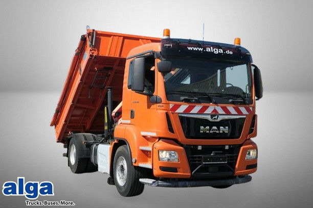 MAN 18.460 TGS/4x2/Meiller/Palfinger 8.501 SLD/AHK - Camião basculante, Camião grua: foto 1 MAN 18.460 TGS/4x2/Meiller/Palfinger 8.501 SLD/AHK - Camião basculante, Camião grua: foto 1