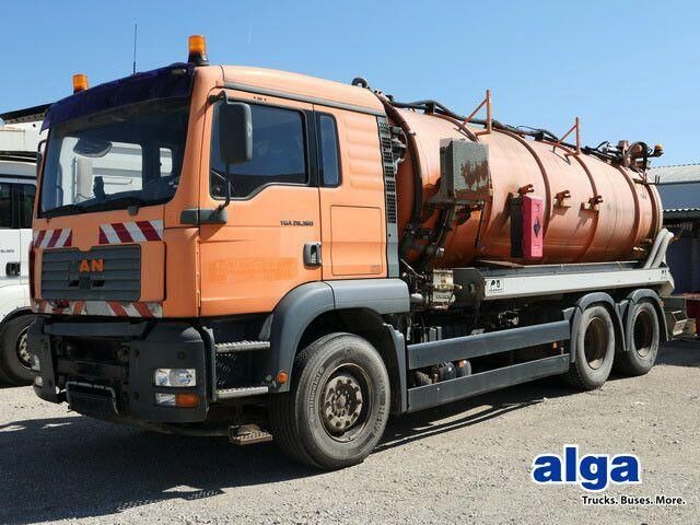 MAN 26.360 FDLC 6x4, Saug- u. Spülaufbau, 14m³ - Caminhão limpa fossa: foto 1 MAN 26.360 FDLC 6x4, Saug- u. Spülaufbau, 14m³ - Caminhão limpa fossa: foto 1