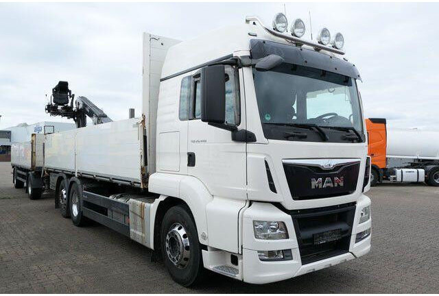 MAN 26.440 TGS LL 6x2, Kran Fassi F195AS.22, AHK, AC - Camião de caixa aberta/ Plataforma: foto 2 MAN 26.440 TGS LL 6x2, Kran Fassi F195AS.22, AHK, AC - Camião de caixa aberta/ Plataforma: foto 2