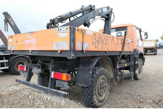 MAN 9.150 4x4, Allrad, Hiab 071 AW, Einzelbereifung - Camião de caixa aberta/ Plataforma: foto 2 MAN 9.150 4x4, Allrad, Hiab 071 AW, Einzelbereifung - Camião de caixa aberta/ Plataforma: foto 2
