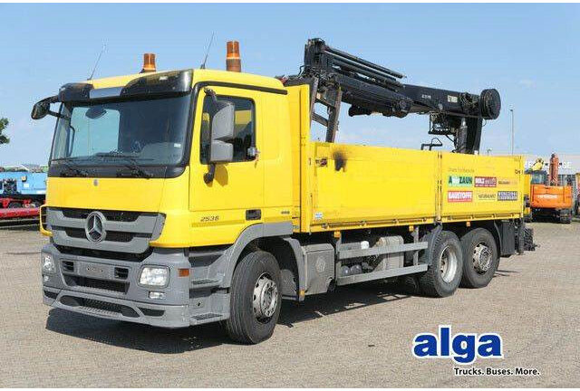 Mercedes-Benz 2536 Actros/MP3/HIAB 211DL/AHK/Klima - Camião de caixa aberta/ Plataforma: foto 1 Mercedes-Benz 2536 Actros/MP3/HIAB 211DL/AHK/Klima - Camião de caixa aberta/ Plataforma: foto 1