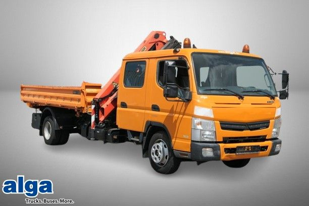 Mitsubishi Fuso Canter 7C18D, Palfinger PK 7001-KA, DOKA - Carrinha basculante, Carrinha cabine dupla: foto 1 Mitsubishi Fuso Canter 7C18D, Palfinger PK 7001-KA, DOKA - Carrinha basculante, Carrinha cabine dupla: foto 1