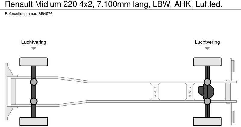 Camião furgão Renault Midlum 220 4x2, 7.100mm lang, LBW, AHK, Luftfed.: foto 19 Camião furgão Renault Midlum 220 4x2, 7.100mm lang, LBW, AHK, Luftfed.: foto 19
