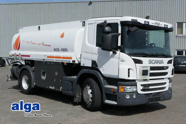 Scania P 400, 2 Kammern, 13m³, Oben- u. Untenbefüllung - Camião cisterna: foto 1 Scania P 400, 2 Kammern, 13m³, Oben- u. Untenbefüllung - Camião cisterna: foto 1