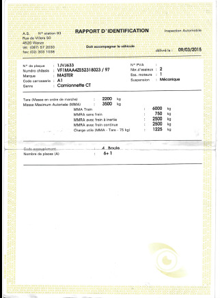 Camionnette RENAULT MASTER DCI165 - Carrinha cabine dupla: foto 3 Camionnette RENAULT MASTER DCI165 - Carrinha cabine dupla: foto 3