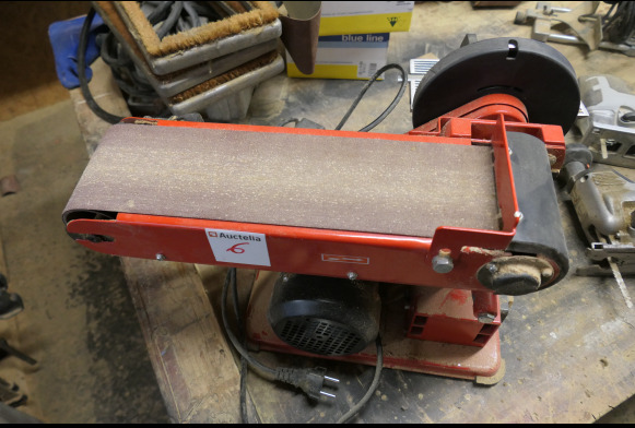 Ponceuse à bande + lapidaire Einhell TC-US 400 - Máquina de madeira: foto 2 Ponceuse à bande + lapidaire Einhell TC-US 400 - Máquina de madeira: foto 2