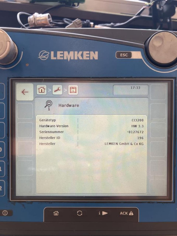 Lemken CCI200 - Sistema de navegação para Máquina agrícola: foto 4 Lemken CCI200 - Sistema de navegação para Máquina agrícola: foto 4