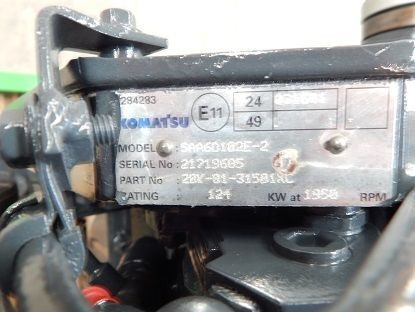 Komatsu SAA6D102E-20K-01-31501 Komatsu WA320-5 / PC240-7 - Motor para Pá carregadora de rodas: foto 2 Komatsu SAA6D102E-20K-01-31501 Komatsu WA320-5 / PC240-7 - Motor para Pá carregadora de rodas: foto 2