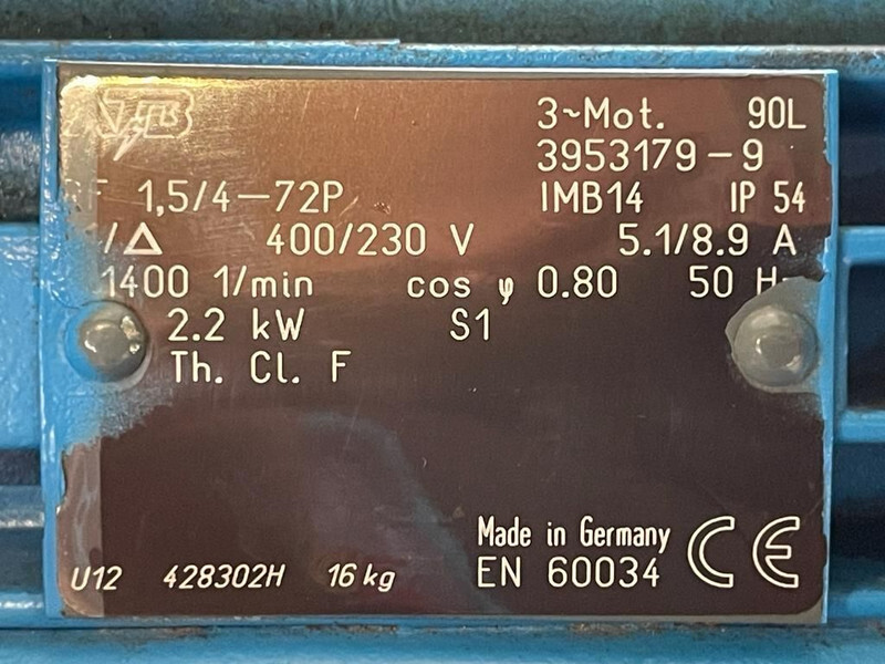 Compressor de ar Alup 2.2 kW 240 L / min 10 Bar Elektrische Zuigercompressor op ketel: foto 12