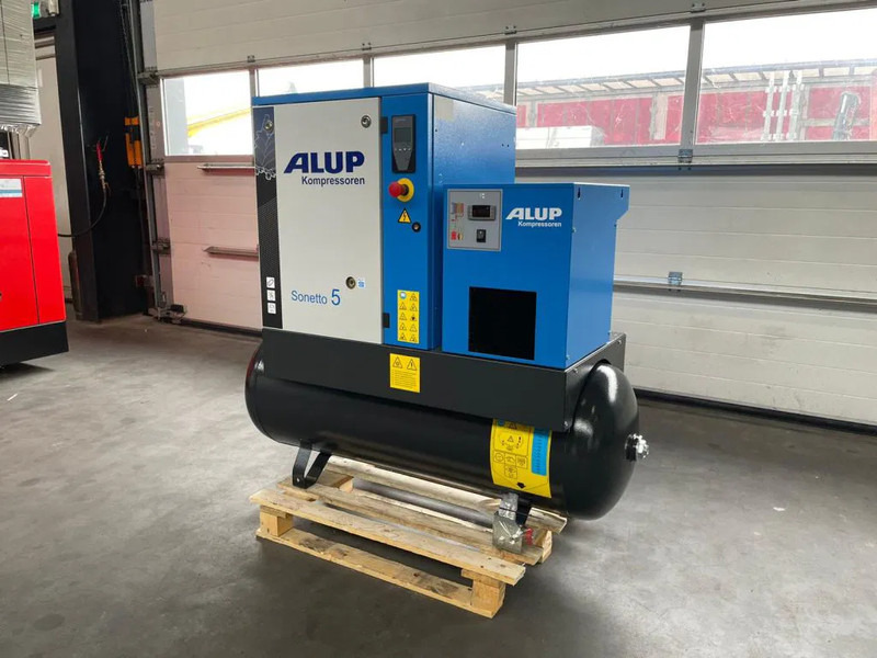 Alup Sonetto 5 + 200 Elektrische Schroefcompressor 4 kW 470 L / min 10 Bar met droger en ketel - Compressor de ar: foto 4 Alup Sonetto 5 + 200 Elektrische Schroefcompressor 4 kW 470 L / min 10 Bar met droger en ketel - Compressor de ar: foto 4