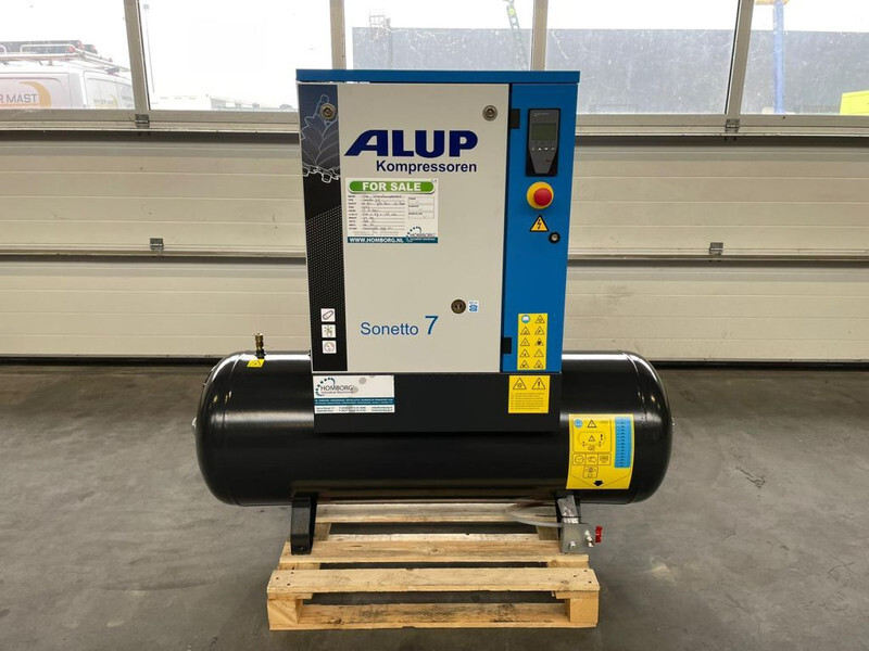 Alup Sonetto 7.5 + 200 Elektrische Schroefcompressor 5.5 kw 780 L / min 10 Bar - Compressor de ar: foto 1 Alup Sonetto 7.5 + 200 Elektrische Schroefcompressor 5.5 kw 780 L / min 10 Bar - Compressor de ar: foto 1