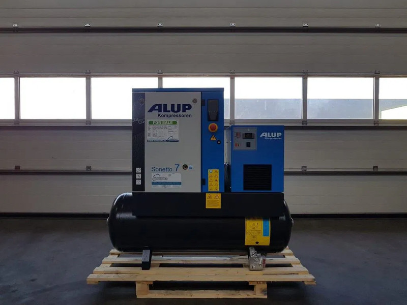 Alup Sonetto 7.5 + 200 Elektrische Schroefcompressor met ketel en droger 5.5 kW 750 L / min 10 Bar - Compressor de ar: foto 1 Alup Sonetto 7.5 + 200 Elektrische Schroefcompressor met ketel en droger 5.5 kW 750 L / min 10 Bar - Compressor de ar: foto 1