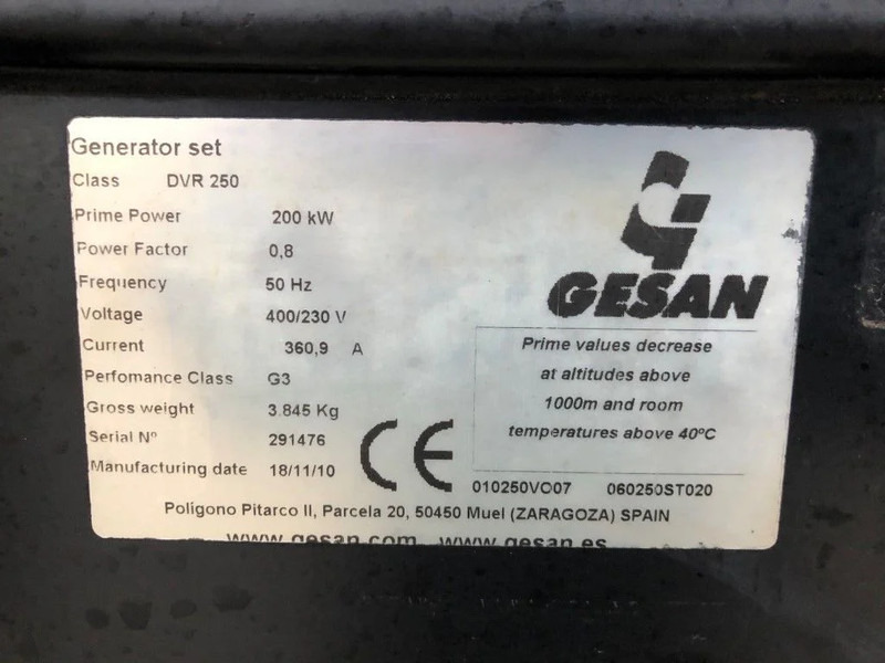 GESAN Volvo Stamford 250 kVA Supersilent Rental generatorset - Gerador elétrico: foto 5 GESAN Volvo Stamford 250 kVA Supersilent Rental generatorset - Gerador elétrico: foto 5