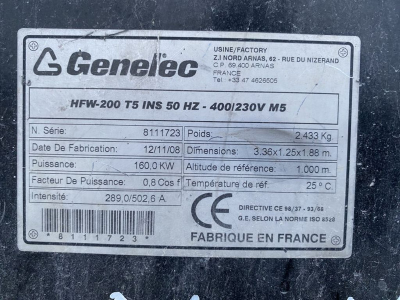 Himoinsa HFW 200 Iveco NEF 67 Stamford 200 kVA Silent generatorset - Gerador elétrico: foto 2 Himoinsa HFW 200 Iveco NEF 67 Stamford 200 kVA Silent generatorset - Gerador elétrico: foto 2