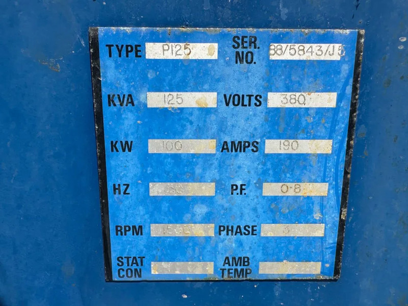 Perkins FG Wilson Stamford 125 kVA generatorset - Gerador elétrico: foto 3 Perkins FG Wilson Stamford 125 kVA generatorset - Gerador elétrico: foto 3