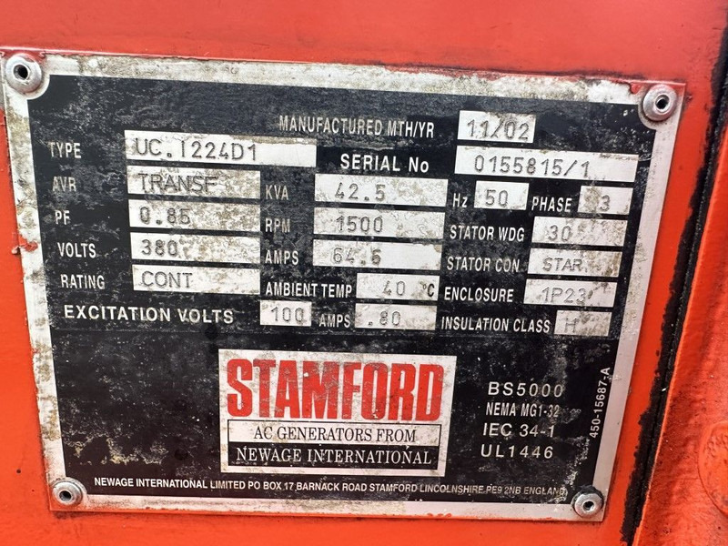 Sisu Valmet Stamford 42.5 kVA generatorset - Gerador elétrico: foto 5 Sisu Valmet Stamford 42.5 kVA generatorset - Gerador elétrico: foto 5