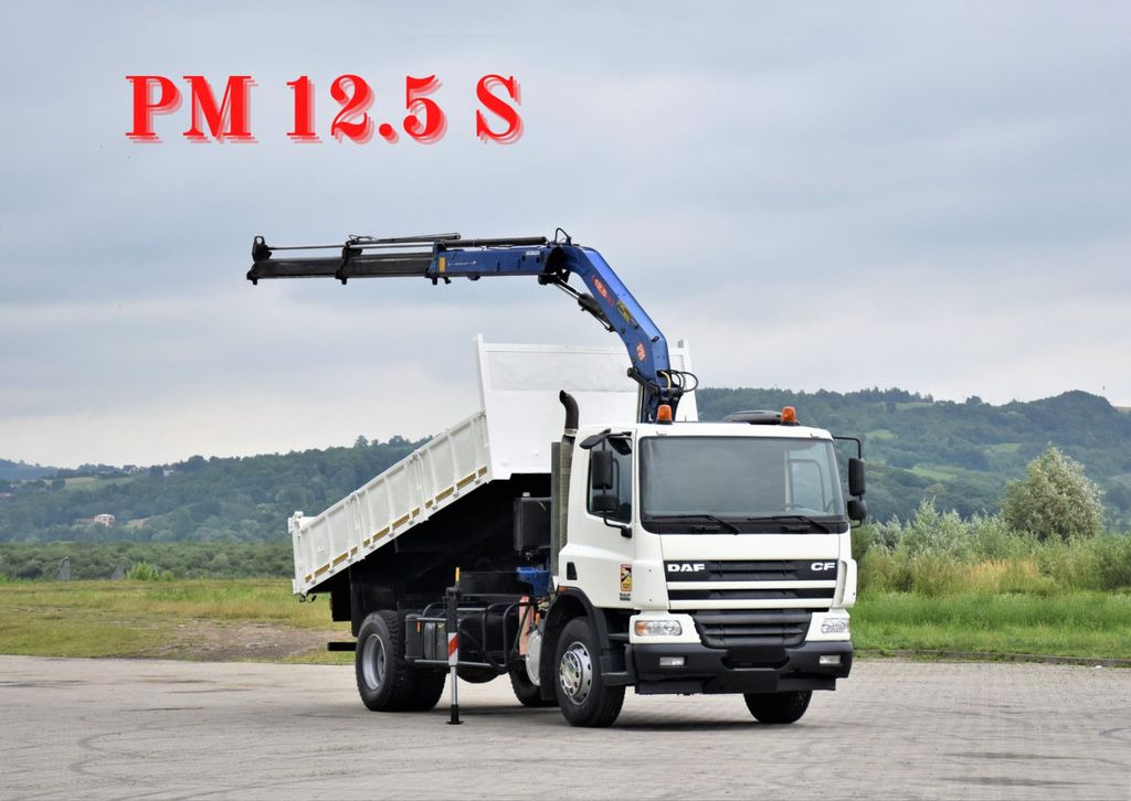 DAF CF 75.310 *Kipper 5,10 m + KRAN * TOPZUSTAND - Camião grua, Camião basculante: foto 1 DAF CF 75.310 *Kipper 5,10 m + KRAN * TOPZUSTAND - Camião grua, Camião basculante: foto 1