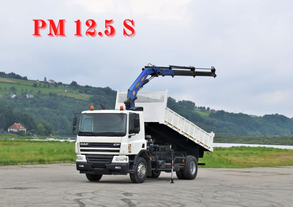 DAF CF 75.310 *Kipper 5,10 m + KRAN *TOPZUSTAND - Camião basculante, Camião grua: foto 1 DAF CF 75.310 *Kipper 5,10 m + KRAN *TOPZUSTAND - Camião basculante, Camião grua: foto 1