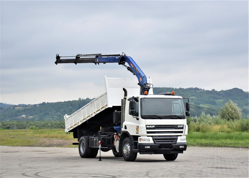 DAF CF 75.310 *Kipper 5,10 m + KRAN *TOPZUSTAND - Camião basculante, Camião grua: foto 2 DAF CF 75.310 *Kipper 5,10 m + KRAN *TOPZUSTAND - Camião basculante, Camião grua: foto 2