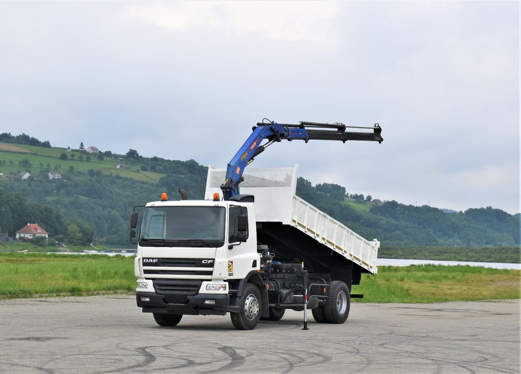 DAF CF 75.310 *Kipper 5,10 m + KRAN * TOPZUSTAND - Camião grua, Camião basculante: foto 2 DAF CF 75.310 *Kipper 5,10 m + KRAN * TOPZUSTAND - Camião grua, Camião basculante: foto 2