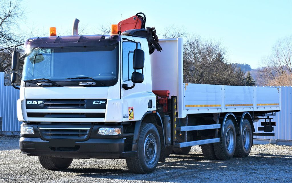 DAF CF 75.360 Pritsche 7,95 m + KRAN / FUNK * 6x4 DAF CF 75.360 Pritsche 7,95 m + KRAN / FUNK * 6x4 - Camião grua, Camião de caixa aberta/ Plataforma: foto 4 DAF CF 75.360 Pritsche 7,95 m + KRAN / FUNK * 6x4 DAF CF 75.360 Pritsche 7,95 m + KRAN / FUNK * 6x4 - Camião grua, Camião de caixa aberta/ Plataforma: foto 4
