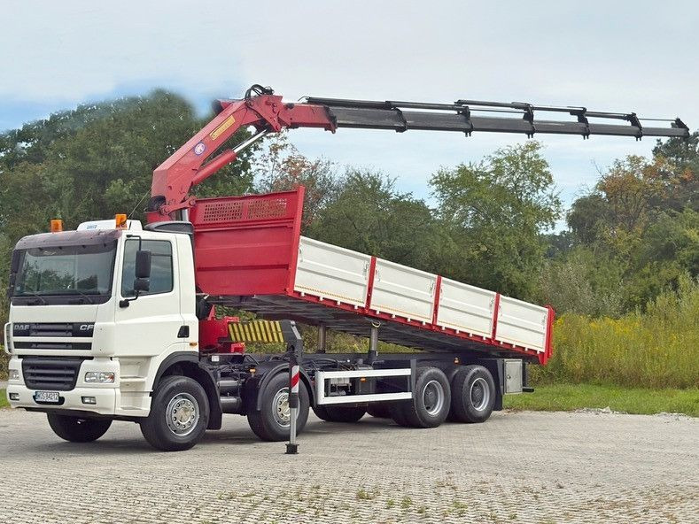DAF CF 85.380 * HMF 2823 K6 (B3) + FUNK * 8x4 * TOP - Camião basculante, Camião grua: foto 2 DAF CF 85.380 * HMF 2823 K6 (B3) + FUNK * 8x4 * TOP - Camião basculante, Camião grua: foto 2