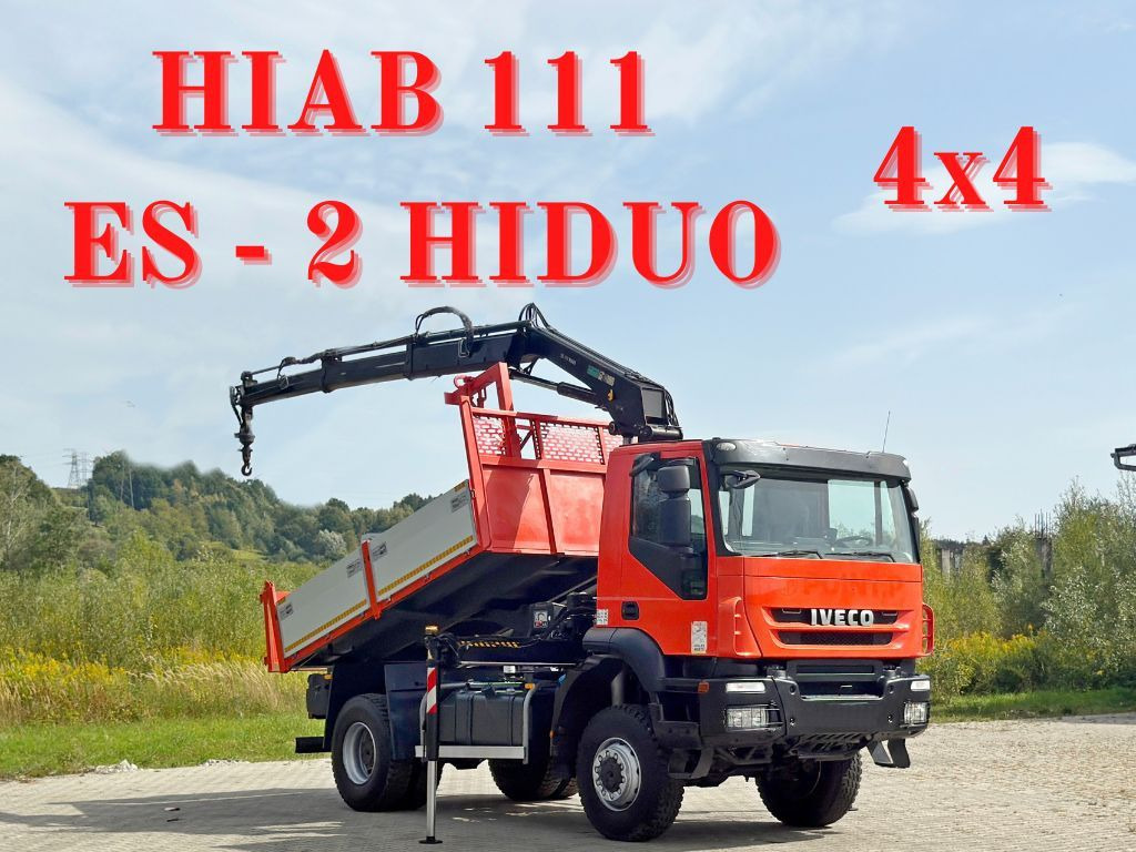 Iveco TRAKKER 190T36 * HIAB 111 ES-2 HIDUO * 4x4 * TOP - Camião grua: foto 1 Iveco TRAKKER 190T36 * HIAB 111 ES-2 HIDUO * 4x4 * TOP - Camião grua: foto 1