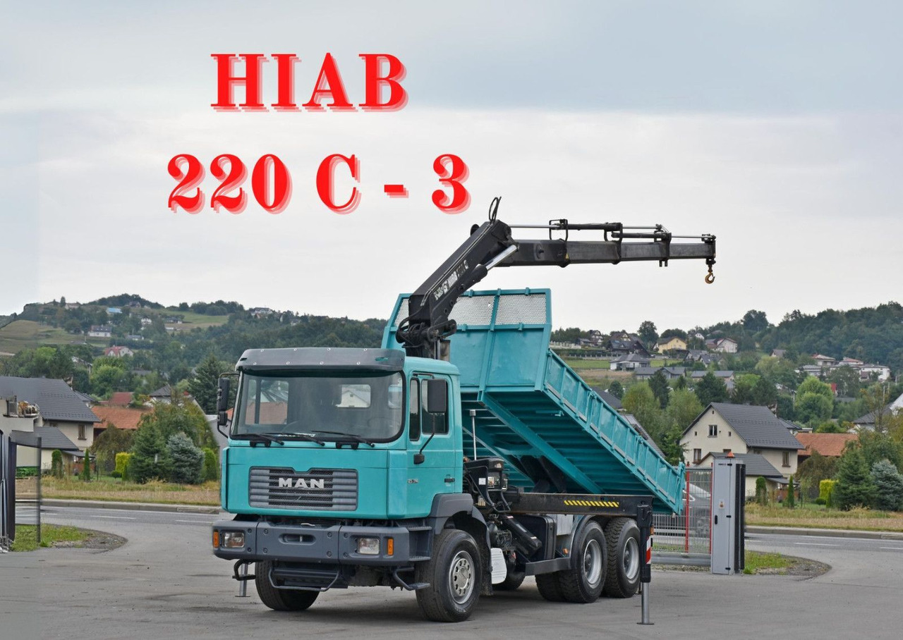 MAN 27-314 * HIAB 220 C - 3 + FUNK * 6x4 - Camião basculante, Camião grua: foto 1 MAN 27-314 * HIAB 220 C - 3 + FUNK * 6x4 - Camião basculante, Camião grua: foto 1