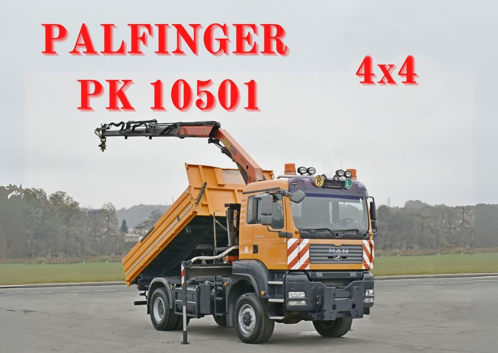 MAN TGA 18.360 * PK 10501 + FUNK *4x4 - Camião basculante, Camião grua: foto 1 MAN TGA 18.360 * PK 10501 + FUNK *4x4 - Camião basculante, Camião grua: foto 1