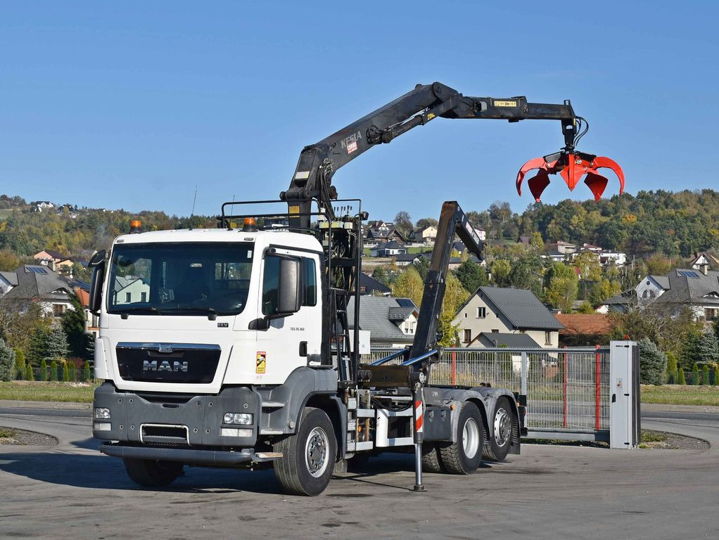 MAN TGS 26.360 Abrollkipper* KESLA 2114 Z * TOP - Camião polibenne, Camião grua: foto 2 MAN TGS 26.360 Abrollkipper* KESLA 2114 Z * TOP - Camião polibenne, Camião grua: foto 2