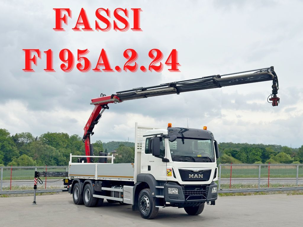 MAN TGS 26.360* FASSI F195A.2.24 / FUNK * 6x4 * TOP - Camião grua: foto 1 MAN TGS 26.360* FASSI F195A.2.24 / FUNK * 6x4 * TOP - Camião grua: foto 1