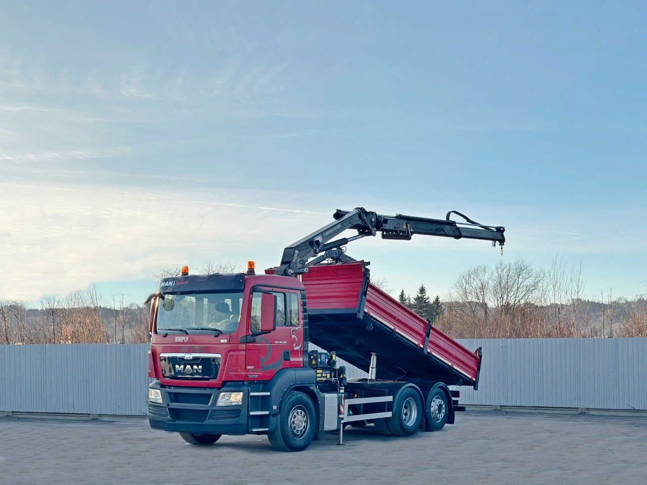 MAN TGS 26.360 Kipper 5,15m*HMF 1420 K2 + FUNK/6x2 - Camião grua: foto 2 MAN TGS 26.360 Kipper 5,15m*HMF 1420 K2 + FUNK/6x2 - Camião grua: foto 2