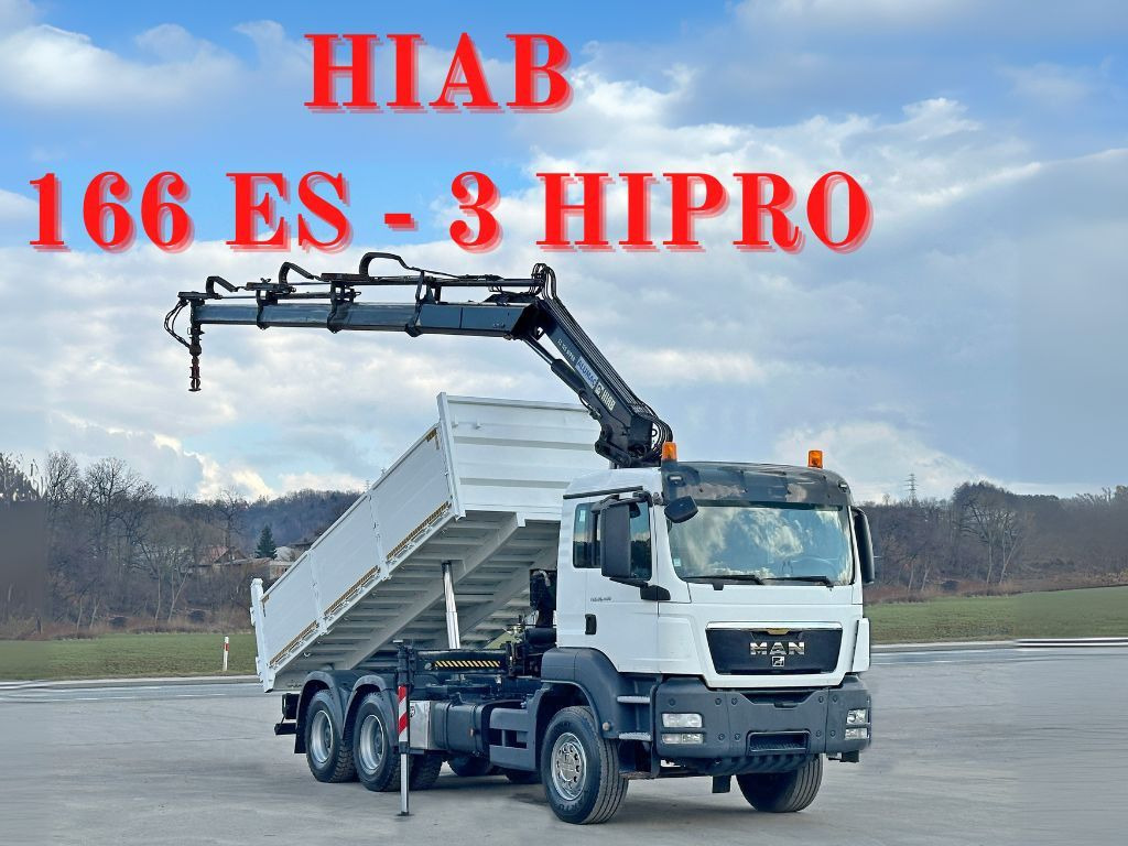 MAN TGS 26.400 * HIAB 166 ES - 3 HIPRO + FUNK * 6x4 MAN TGS 26.400 * HIAB 166 ES - 3 HIPRO + FUNK * 6x4 - Camião grua, Camião basculante: foto 1 MAN TGS 26.400 * HIAB 166 ES - 3 HIPRO + FUNK * 6x4 MAN TGS 26.400 * HIAB 166 ES - 3 HIPRO + FUNK * 6x4 - Camião grua, Camião basculante: foto 1