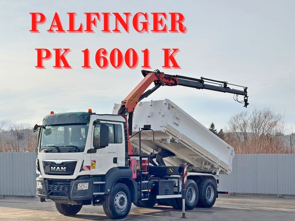 MAN TGS 26.400 * PALFINGER PK 16001 K + FUNK * 6x4 - Camião grua: foto 1 MAN TGS 26.400 * PALFINGER PK 16001 K + FUNK * 6x4 - Camião grua: foto 1