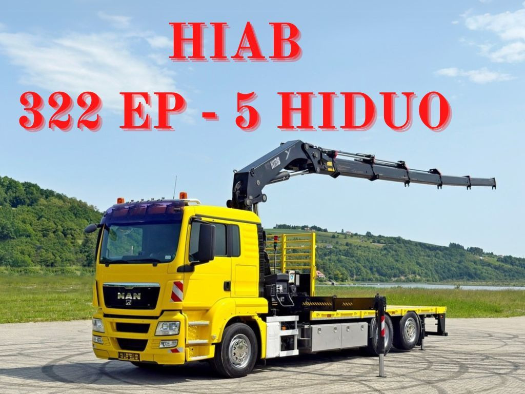 MAN TGS 26.440 * HIAB 322 EP - 5 HIDUO/ FUNK * TOP MAN TGS 26.440 * HIAB 322 EP - 5 HIDUO/ FUNK * TOP - Camião grua, Camião de caixa aberta/ Plataforma: foto 1 MAN TGS 26.440 * HIAB 322 EP - 5 HIDUO/ FUNK * TOP MAN TGS 26.440 * HIAB 322 EP - 5 HIDUO/ FUNK * TOP - Camião grua, Camião de caixa aberta/ Plataforma: foto 1