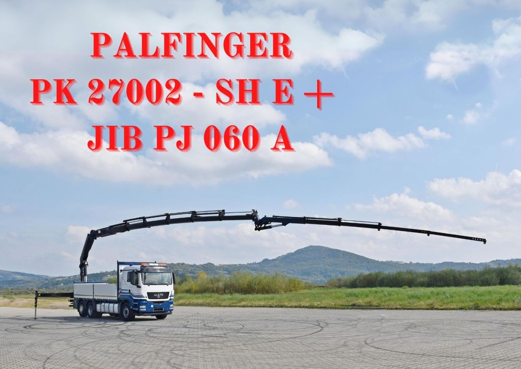 MAN TGS 26.440 *PK 27002 - SH E + JIB PJ060A + FUNK - Camião grua, Camião de caixa aberta/ Plataforma: foto 1 MAN TGS 26.440 *PK 27002 - SH E + JIB PJ060A + FUNK - Camião grua, Camião de caixa aberta/ Plataforma: foto 1