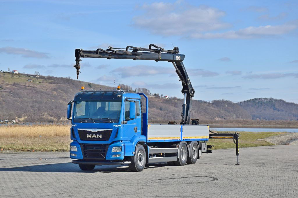 MAN TGS 26.480 * KRAN / FUNK * TOPZUSTAND - Camião grua, Camião de caixa aberta/ Plataforma: foto 2 MAN TGS 26.480 * KRAN / FUNK * TOPZUSTAND - Camião grua, Camião de caixa aberta/ Plataforma: foto 2