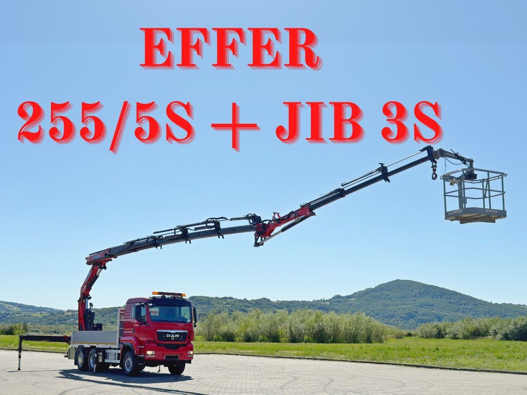 MAN TGS 28.480 * EFFER 255/5S + JIB 3S + FUNK * TOP - Camião grua: foto 1 MAN TGS 28.480 * EFFER 255/5S + JIB 3S + FUNK * TOP - Camião grua: foto 1