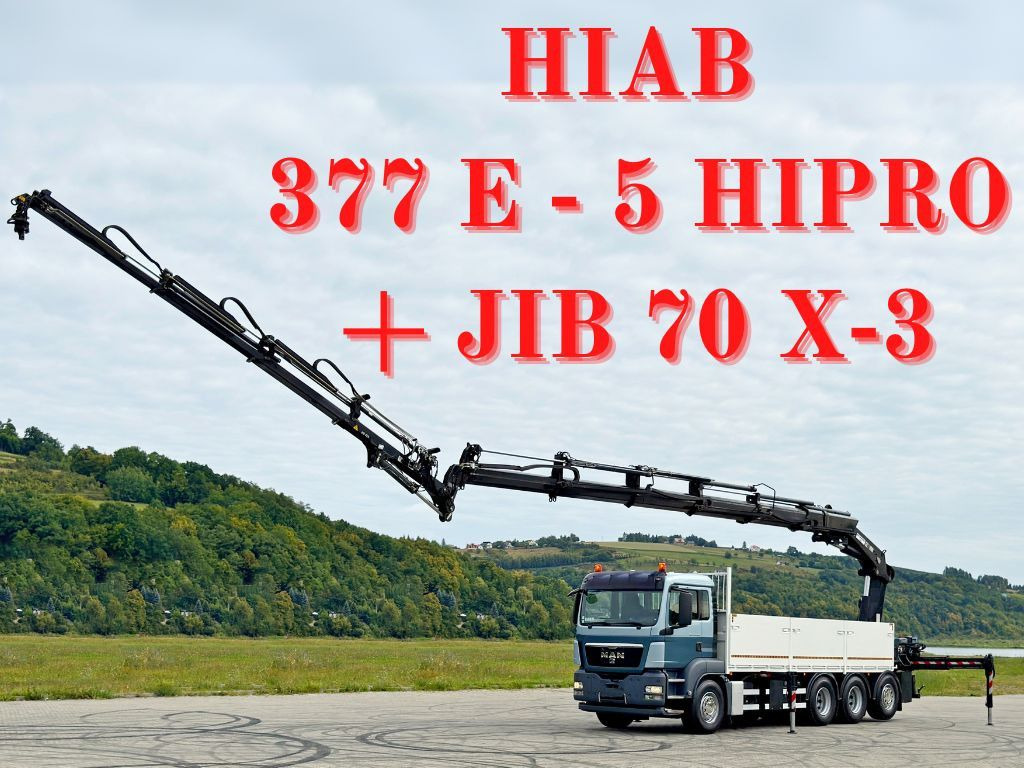 MAN TGS 35.400*HIAB 377 E-5 HIPRO+JIB 70X-3FUNK /8x4 - Camião grua: foto 1 MAN TGS 35.400*HIAB 377 E-5 HIPRO+JIB 70X-3FUNK /8x4 - Camião grua: foto 1