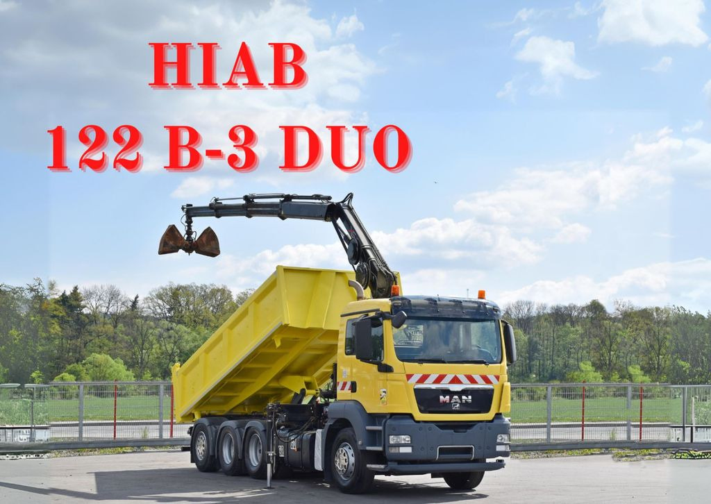 MAN TGS 35.440 * HIAB 122 B-3 DUO / 8x4 - Camião grua, Camião basculante: foto 1 MAN TGS 35.440 * HIAB 122 B-3 DUO / 8x4 - Camião grua, Camião basculante: foto 1