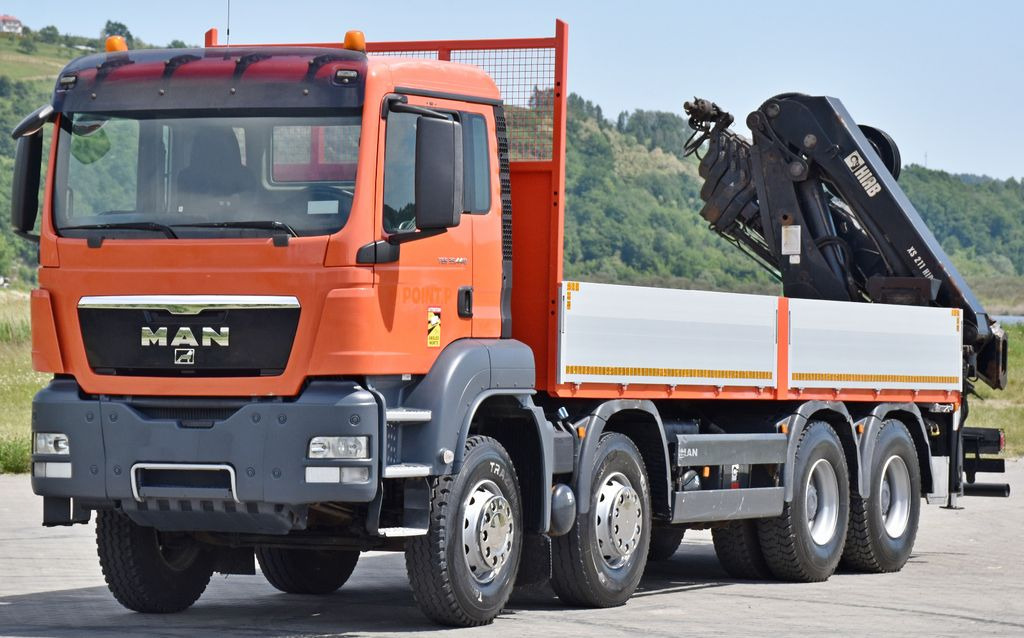 MAN TGS 35.440 * HIAB 211 E-6 HIDUO +FUNK / 8x4 - Camião grua, Camião de caixa aberta/ Plataforma: foto 4 MAN TGS 35.440 * HIAB 211 E-6 HIDUO +FUNK / 8x4 - Camião grua, Camião de caixa aberta/ Plataforma: foto 4