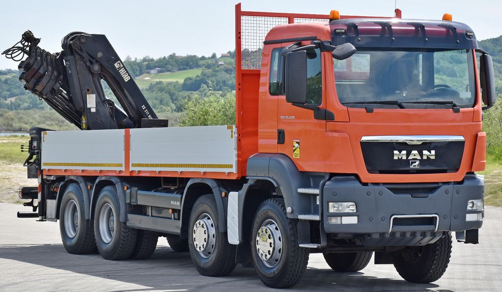 MAN TGS 35.440 * HIAB 211 E-6 HIDUO +FUNK / 8x4 - Camião grua, Camião de caixa aberta/ Plataforma: foto 3 MAN TGS 35.440 * HIAB 211 E-6 HIDUO +FUNK / 8x4 - Camião grua, Camião de caixa aberta/ Plataforma: foto 3